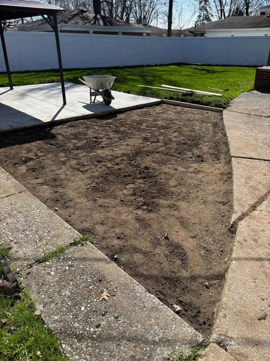 Concrete patio extension (photo 1 of 2)